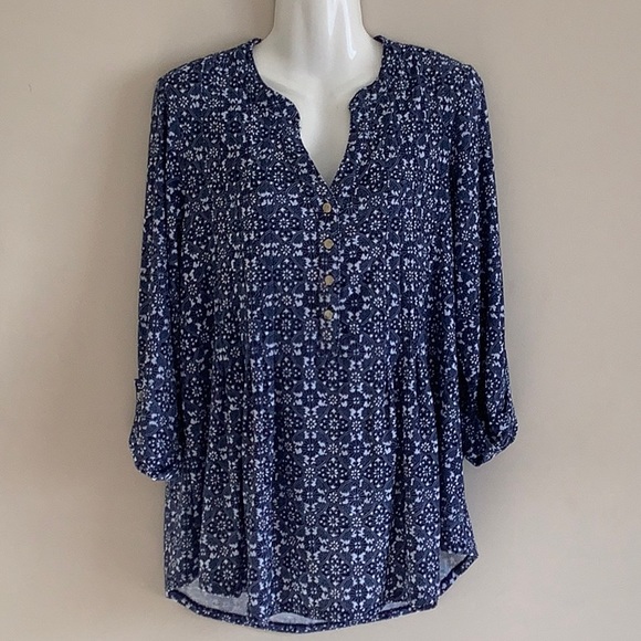 Westport Multicolor Blouse Sz. 1X - Picture 3 of 10